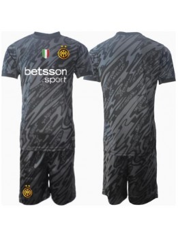 Inter Milan Torwart Ausweichtrikot für Kinder 2024-25 Kurzarm (+ Kurze Hosen)